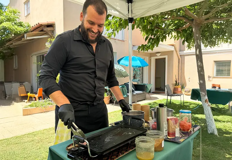 Chef à domicile, Maxime Coquet en action