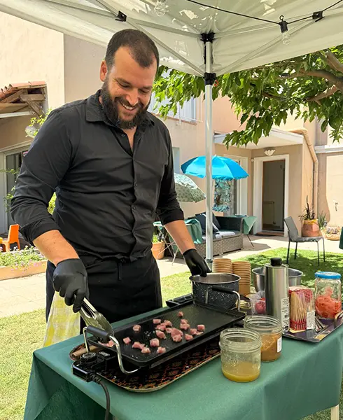Chef à domicile, Maxime Coquet en action