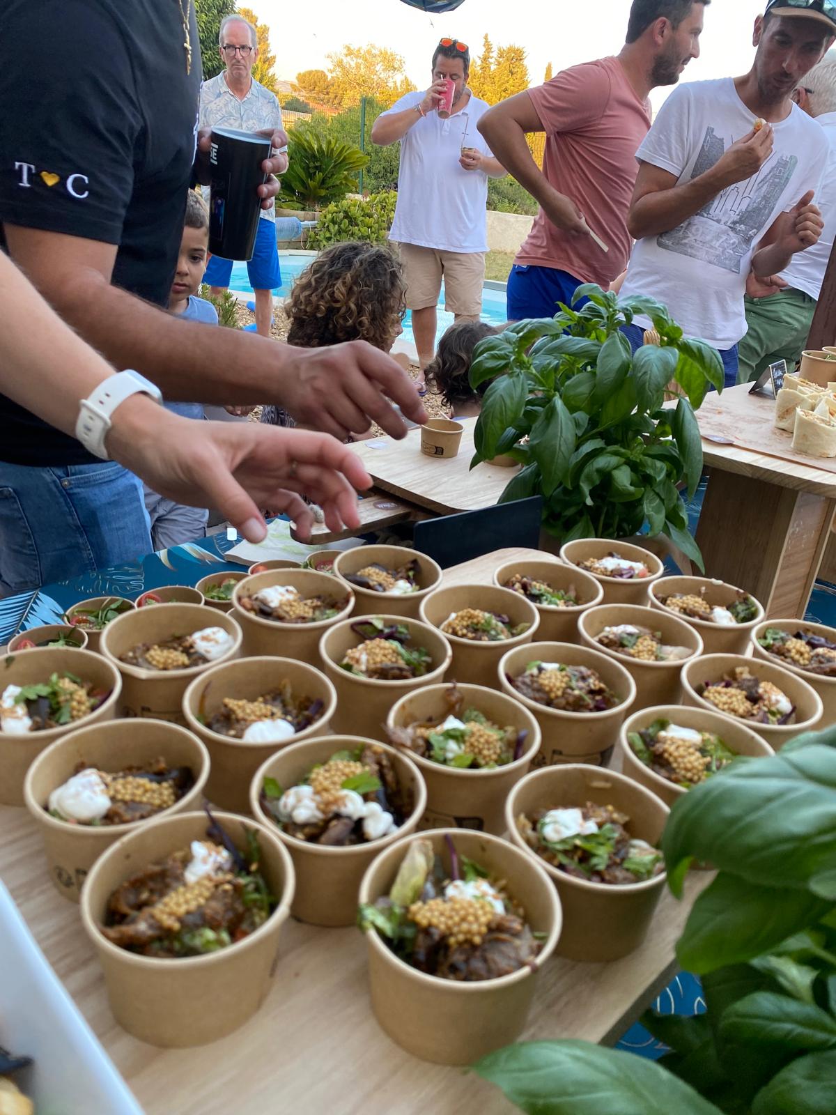 buffet pour cousinade, garden party et autres événements